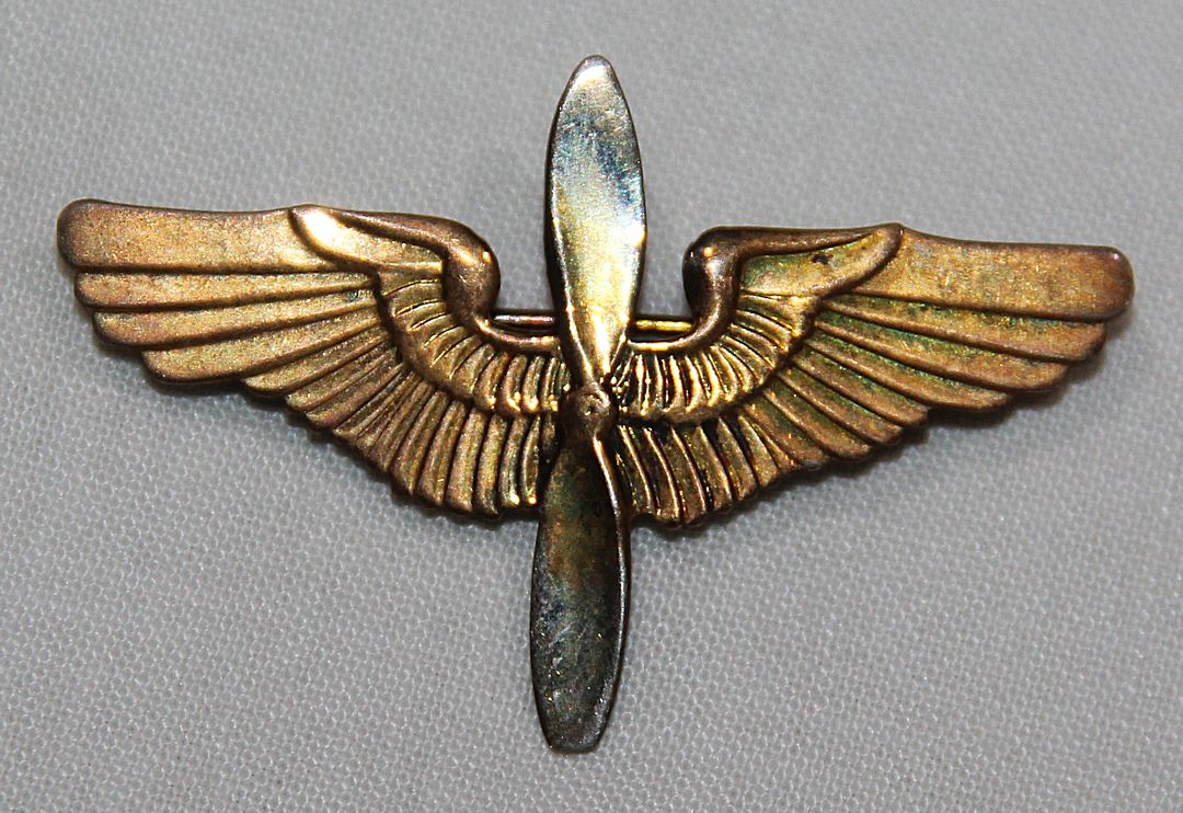 I097. WWII HOME FRONT STERLING AAF WING AND PROP SWEETHEART PIN - B & B ...
