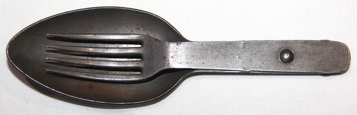 B365. WWI GERMAN FOLDING FORK AND SPOON SET - B & B Militaria