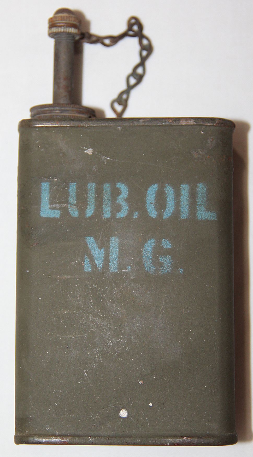 E546. WWII MACHINE GUN LUBE OIL CAN - B & B Militaria